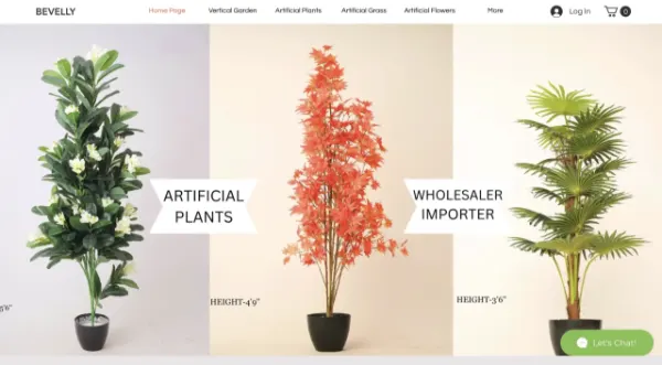 Bevelly website homepage