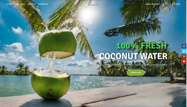 Cocowala online store homepage