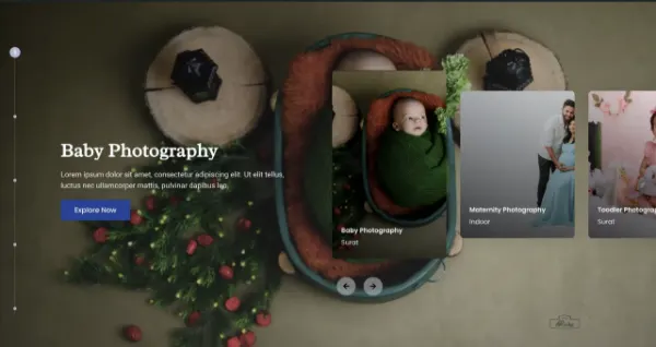 Raika Photography website homepage